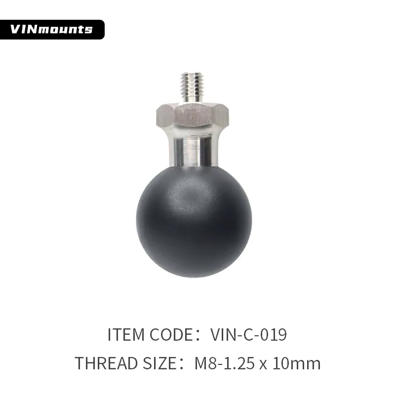 VINmounts 1,5-дюймовый шаровой адаптер с шаровым креплением и резьбовым болтом M8-1,25x10 ммC, двойной гнездо, совместимый с оперативной памятью VIN-C-019
VINmounts 1,5-дюймовый шаровой адаптер с шаровым креплением и резьбовым болтом M8-1,25x10 ммC, двойной гнездо, совместимый с оперативной памятью VIN-C-019