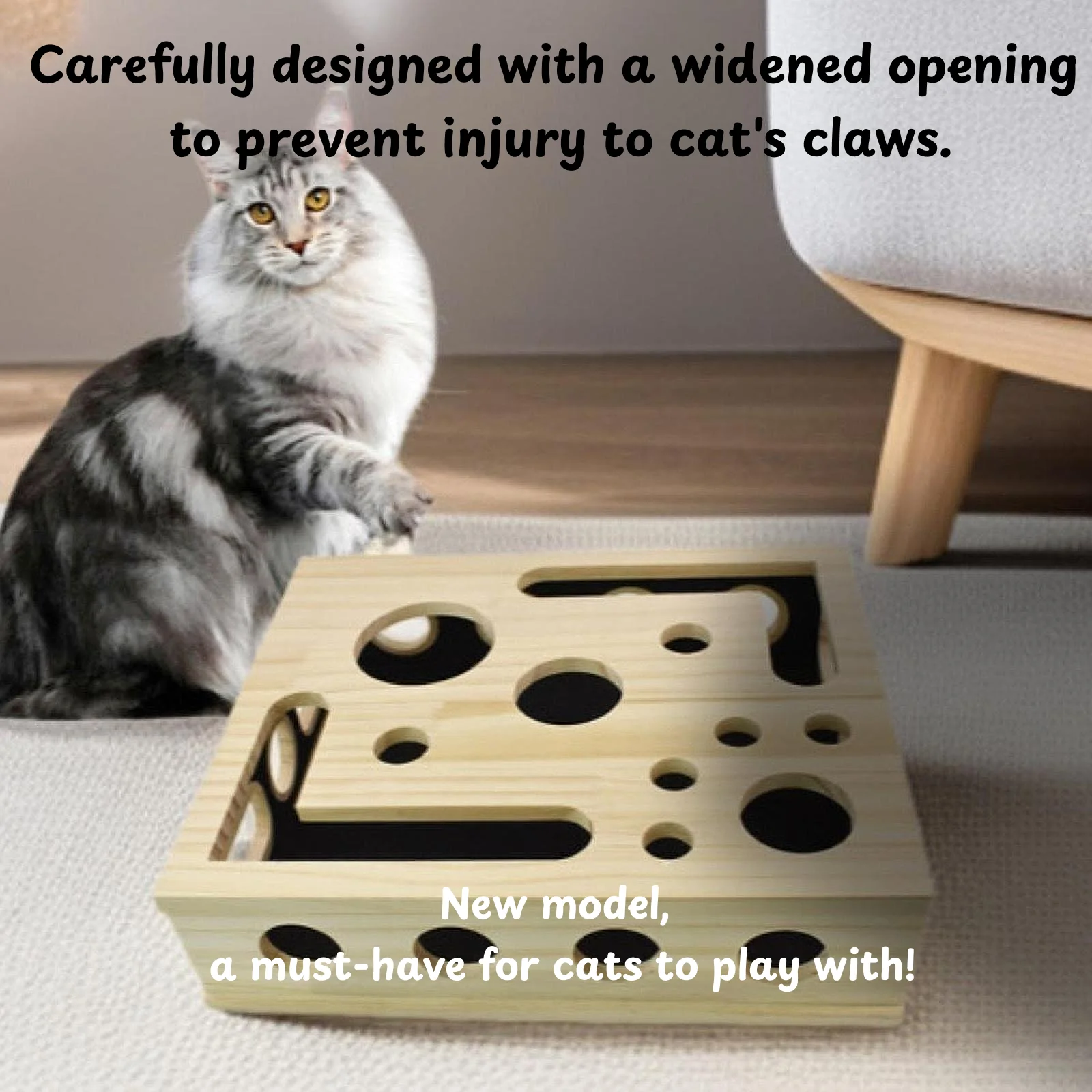 1 Pc Cat Educational Toys Box Cat Entertainment Tools Multi Purpose Puzzle Toy For Help Cats Play And Have Fun Furniture Protect
1 Pc Cat Educational Toys Box Cat Entertainment Tools Multi Purpose Puzzle Toy For Help Cats Play And Have Fun Furniture Protect