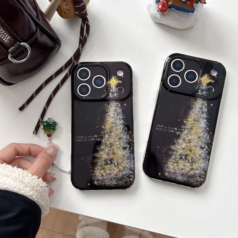 Fashionable shiny Christmas tree phone case, suitable for iPhone 15/14/16/17Pro Max, Fundans17Pro new shockproof protective case
Fashionable shiny Christmas tree phone case, suitable for iPhone 15/14/16/17Pro Max, Fundans17Pro new shockproof protective case