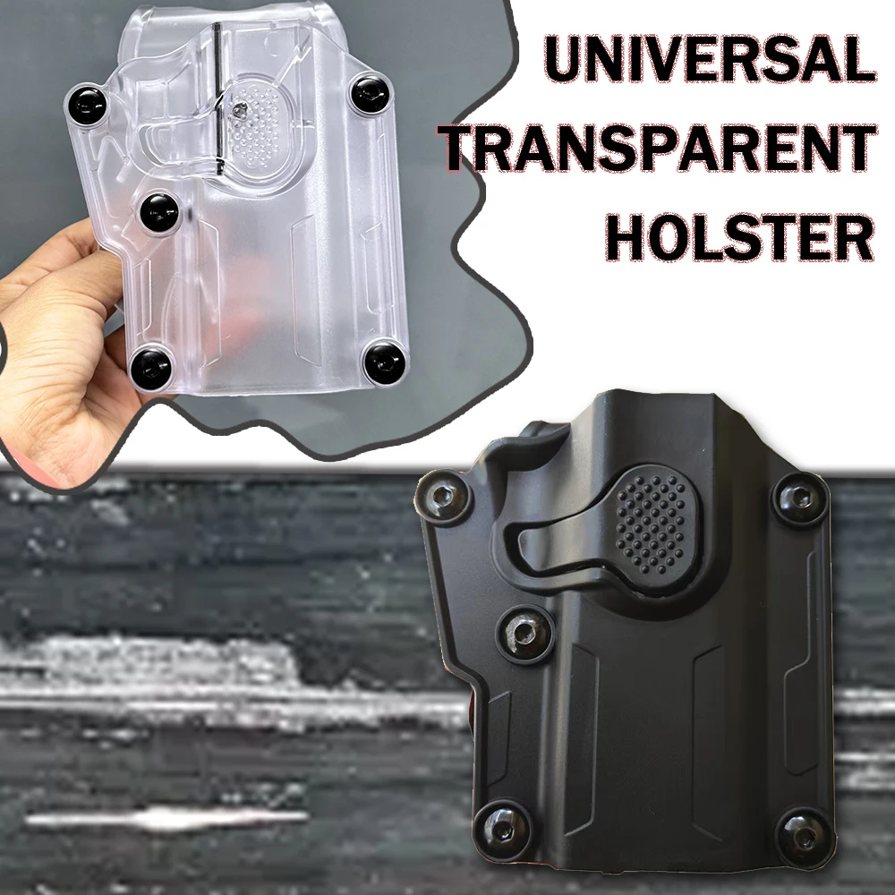 Universal Transparent Holster Autolocking Pistol Holster Case Holsters With Quick Draw Release For Glock G17 S&W P320 191
Universal Transparent Holster Autolocking Pistol Holster Case Holsters With Quick Draw Release For Glock G17 S&W P320 191