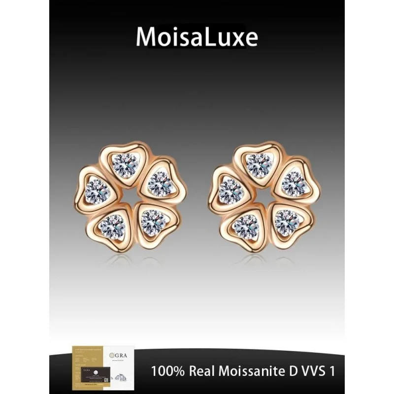 MoisaLuxe Official Store GRA Moissanite Plata Sterling 925 Silver Female Love Petal Earrings for Women Hoops Piercing Jewelry
MoisaLuxe Official Store GRA Moissanite Plata Sterling 925 Silver Female Love Petal Earrings for Women Hoops Piercing Jewelry