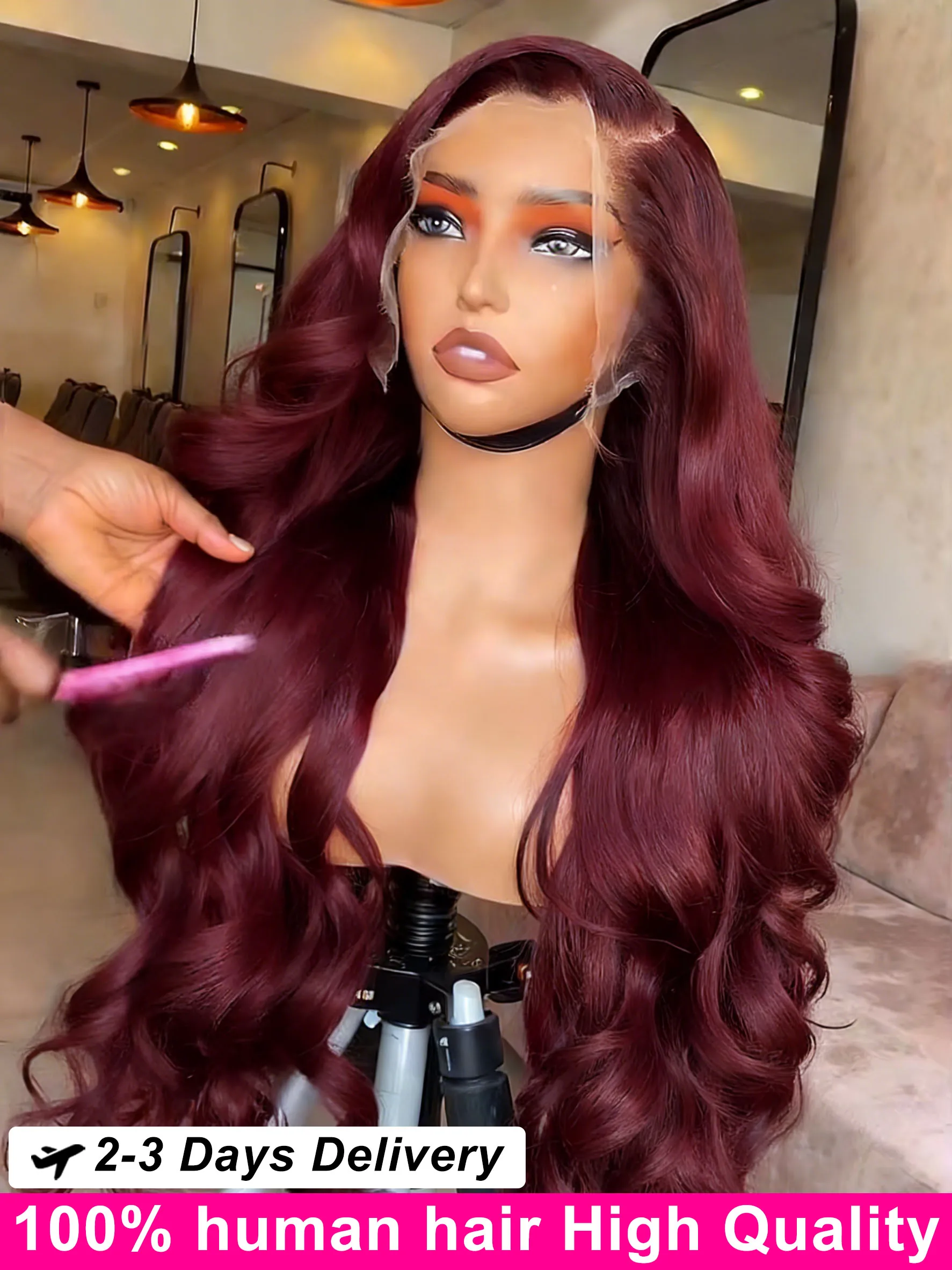 40 Inch 99j Burgundy Body Wave Human Hair Wigs 13x6 Hd Lace Front 100% Quality Human Hair Wet And Wavy Lace Frontal Wig ForWomen
40 Inch 99j Burgundy Body Wave Human Hair Wigs 13x6 Hd Lace Front 100% Quality Human Hair Wet And Wavy Lace Frontal Wig ForWomen