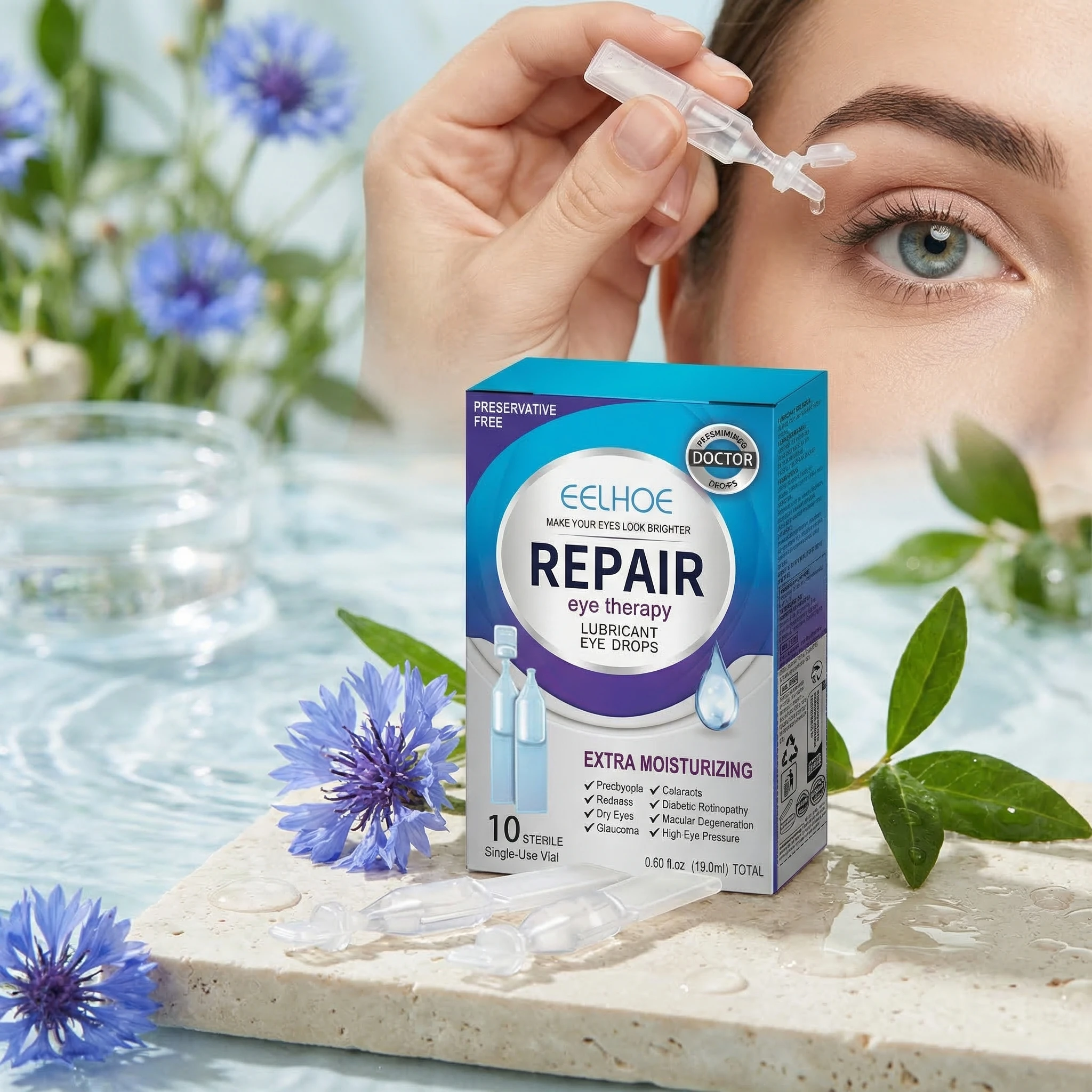 EELHOE 1Set Lubricant Eye Drops Individually Packaged Moisturizing Eyes Relieve Eyes Fatigue Dryness Mild Eye Care For Daily Use
EELHOE 1Set Lubricant Eye Drops Individually Packaged Moisturizing Eyes Relieve Eyes Fatigue Dryness Mild Eye Care For Daily Use