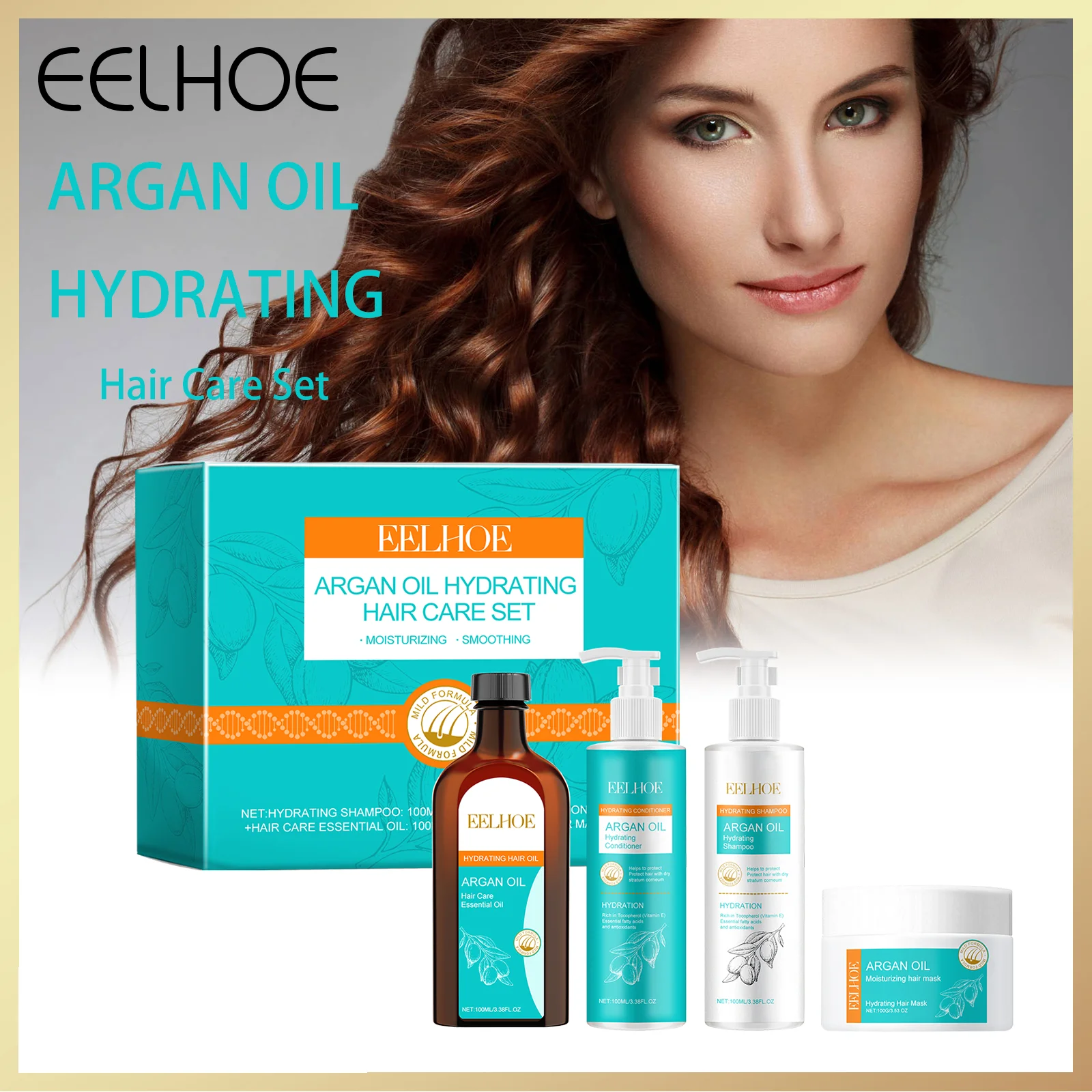 EELHOE Moroccan Nut Oil Moisturizing Hair Care Set Nourishing Care For Dry Hairy Smooth Bright Essence Suitable for Various Hair
EELHOE Moroccan Nut Oil Moisturizing Hair Care Set Nourishing Care For Dry Hairy Smooth Bright Essence Suitable for Various Hair