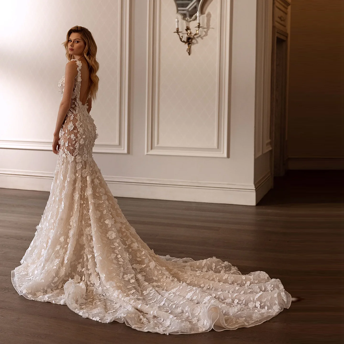 Sharon Said Romantic 3D Flowers Sweetheart Off White Lace Wedding Dress 2025 Vintage Mermaid Corset Bride Gowns SW486 Customized
Sharon Said Romantic 3D Flowers Sweetheart Off White Lace Wedding Dress 2025 Vintage Mermaid Corset Bride Gowns SW486 Customized