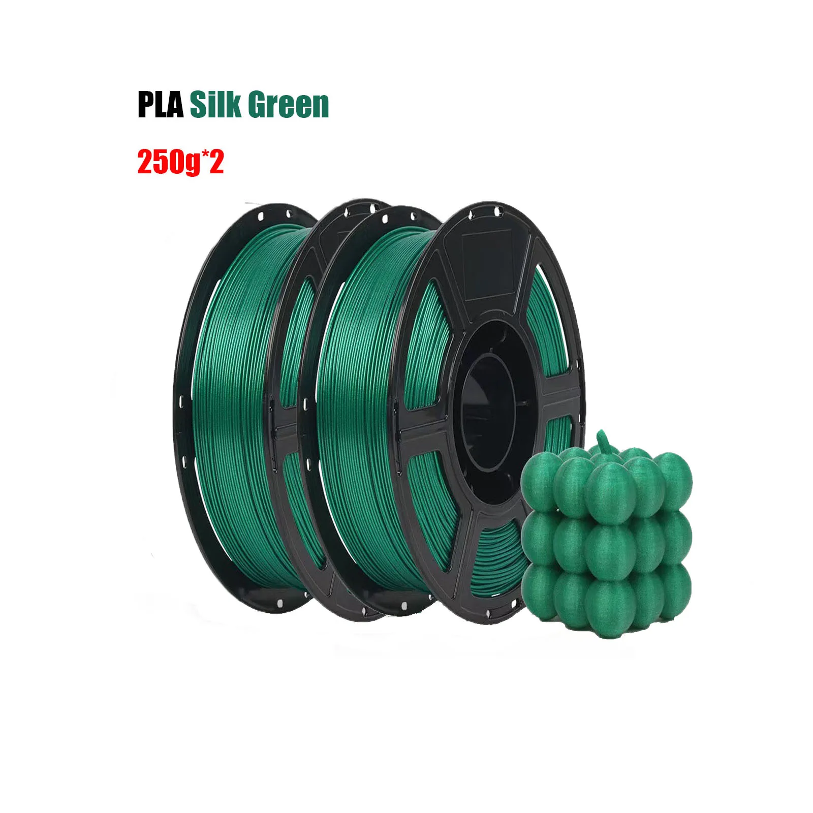 3D Printer Silk Filament,Shiny Silk PLA Filament 1.75mm,Smooth Silky Surface,Great Easy to Print for 3D Printers,500g/250g green
3D Printer Silk Filament,Shiny Silk PLA Filament 1.75mm,Smooth Silky Surface,Great Easy to Print for 3D Printers,500g/250g green