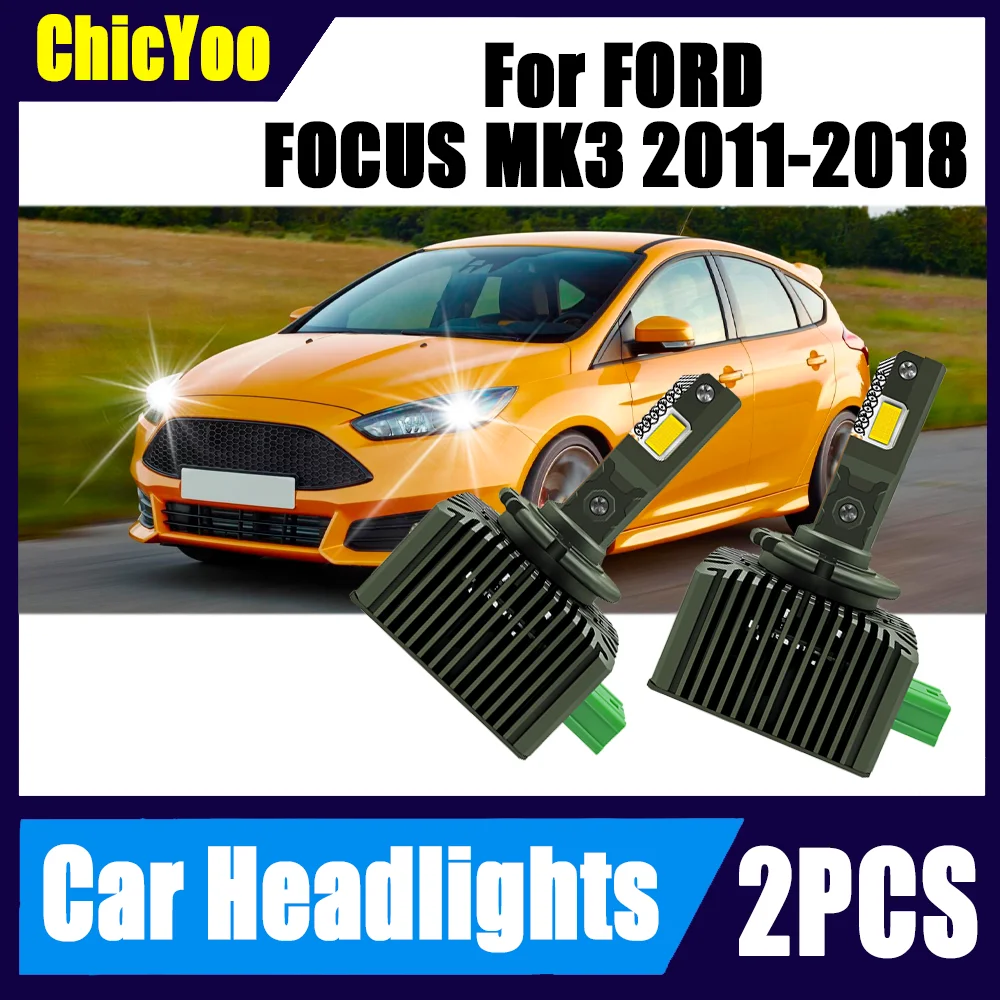 2PCS High Power Canbus Auto HID Xenon Lights 3570 CSP Chips 30000LM LED Headlamps 120W 6000K White For FORD FOCUS MK3 2011-2018
2PCS High Power Canbus Auto HID Xenon Lights 3570 CSP Chips 30000LM LED Headlamps 120W 6000K White For FORD FOCUS MK3 2011-2018