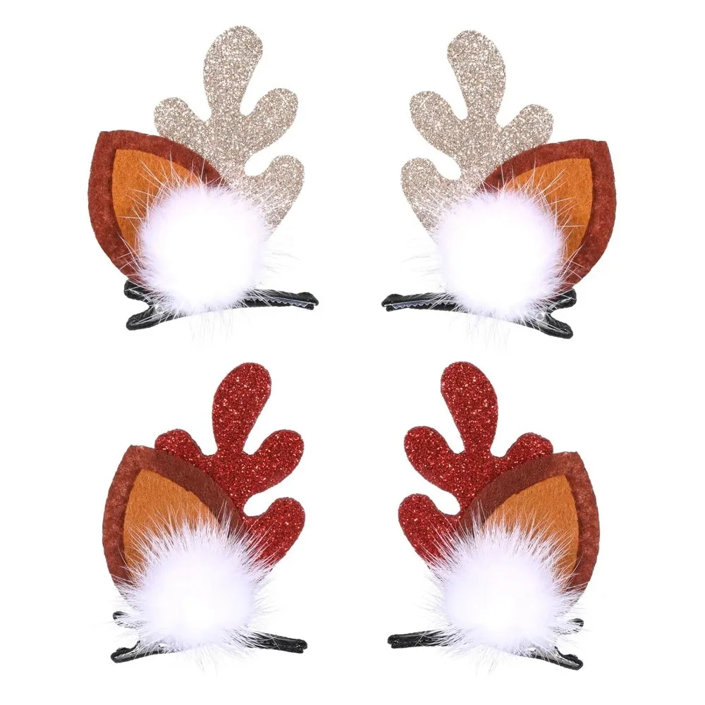 2 Pair Reindeer Antlers Christmas Hair Clips - Plush Ball Festive Hair Accessories for Women, Holiday Xmas Hair Clips
2 Pair Reindeer Antlers Christmas Hair Clips - Plush Ball Festive Hair Accessories for Women, Holiday Xmas Hair Clips