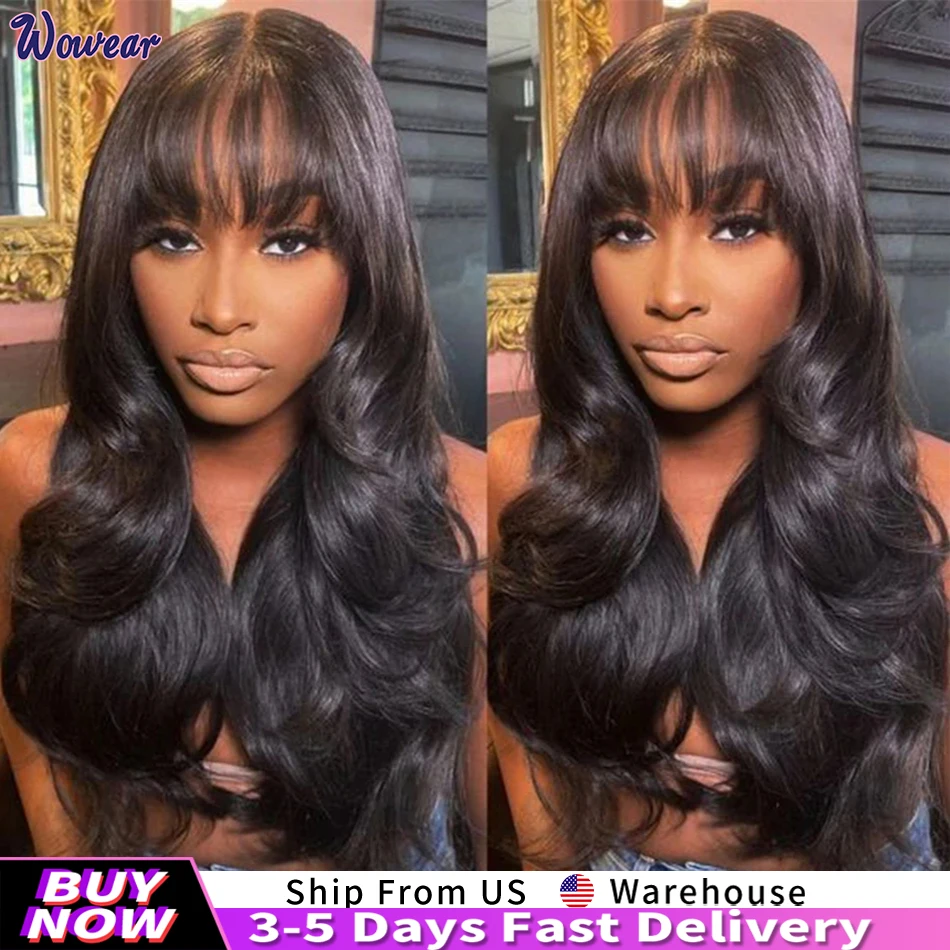 Loose Body Wave Wig Human Hair Wig With Bangs 3X1 Middle Part Lace Wig Full Machine Made 100% Human Hair Wig 200 Density
Loose Body Wave Wig Human Hair Wig With Bangs 3X1 Middle Part Lace Wig Full Machine Made 100% Human Hair Wig 200 Density