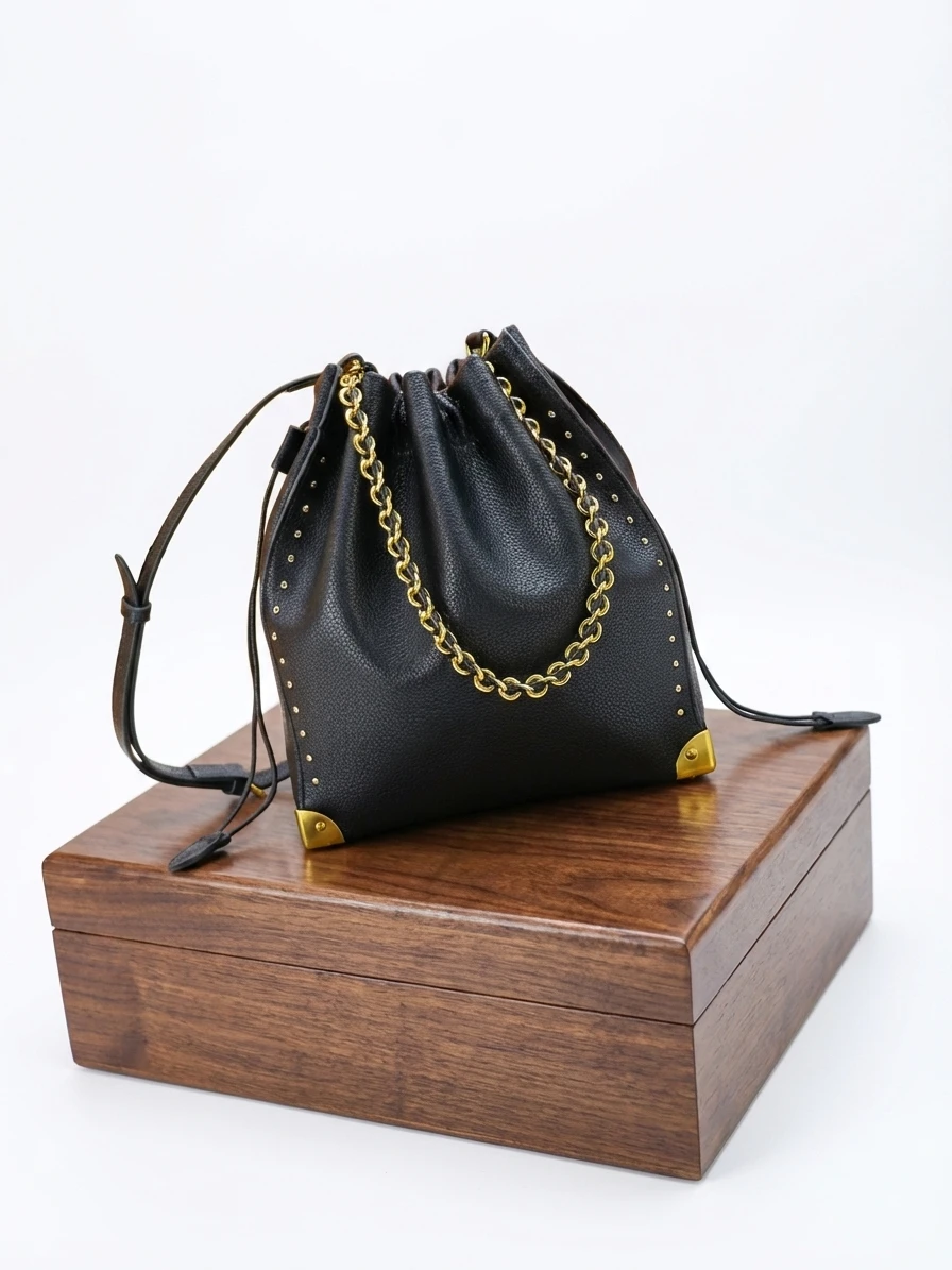 2026 Fashion New Women's Bag 23X27X8CM Black Calfskin Bucket Bag Backpack Handbag No Box
2026 Fashion New Women's Bag 23X27X8CM Black Calfskin Bucket Bag Backpack Handbag No Box