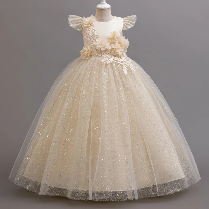 Girls flying sleeve flower princess dress 4-12 years old fashionable embroidered bow long dress carnival birthday evening dress
Girls flying sleeve flower princess dress 4-12 years old fashionable embroidered bow long dress carnival birthday evening dress