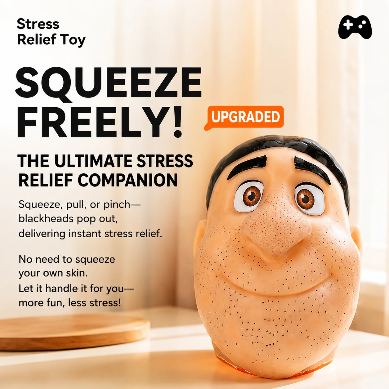Funny Blackhead Squeeze Stress Relief Toy Simulation Pimple Popper Decompression Fidget Toy Novelty Gift for Kids Adults
Funny Blackhead Squeeze Stress Relief Toy Simulation Pimple Popper Decompression Fidget Toy Novelty Gift for Kids Adults