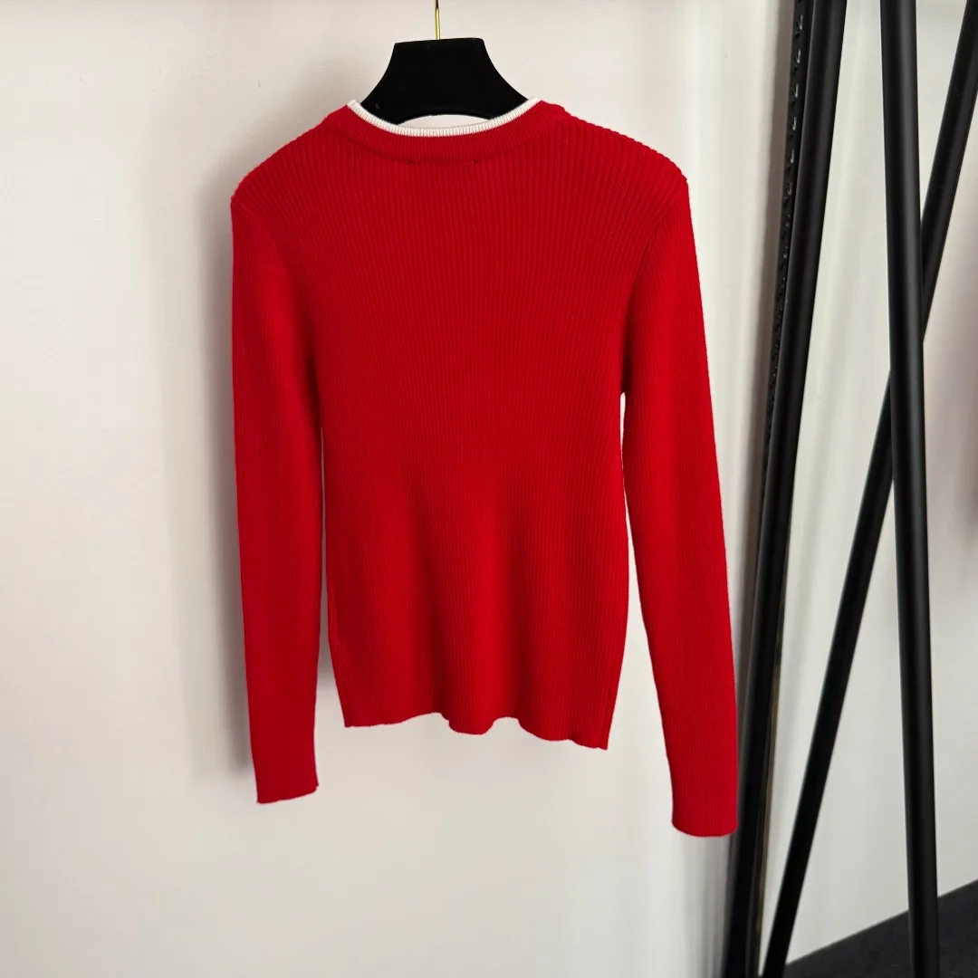 25 autumn/winter round neck letter slim fit long sleeved wool knitted sweater top, trendy casual pullover T-shirt
25 autumn/winter round neck letter slim fit long sleeved wool knitted sweater top, trendy casual pullover T-shirt