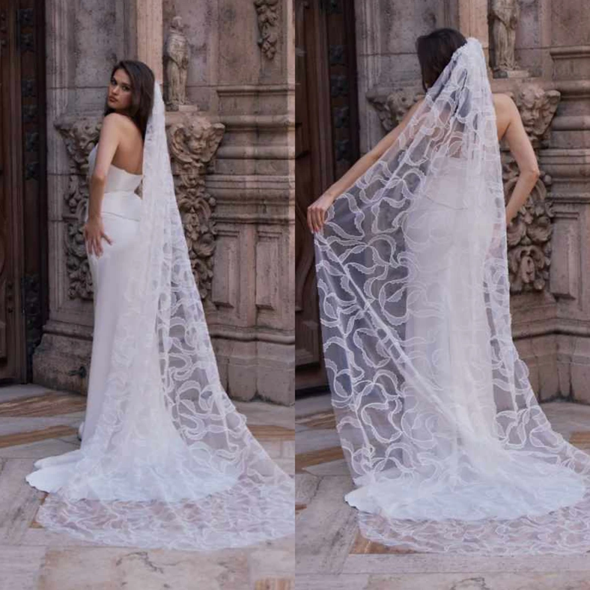 Роскошная свадебная фата, кружевная фата из тюля для невесты, свадебные аксессуары по индивидуальному заказу
Роскошная свадебная фата, кружевная фата из тюля для невесты, свадебные аксессуары по индивидуальному заказу