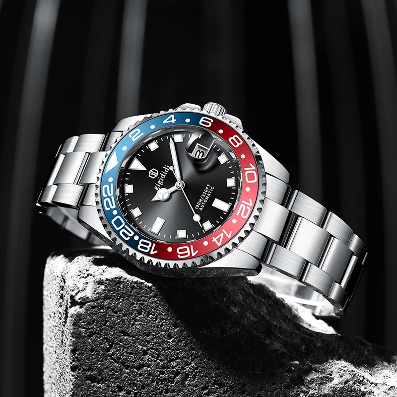 Gigididi Automatic Mechanical Watch Male American Stainless Steel Scratch Proof Waterproof Diving Watch Business Leisure Watch
Gigididi Automatic Mechanical Watch Male American Stainless Steel Scratch Proof Waterproof Diving Watch Business Leisure Watch