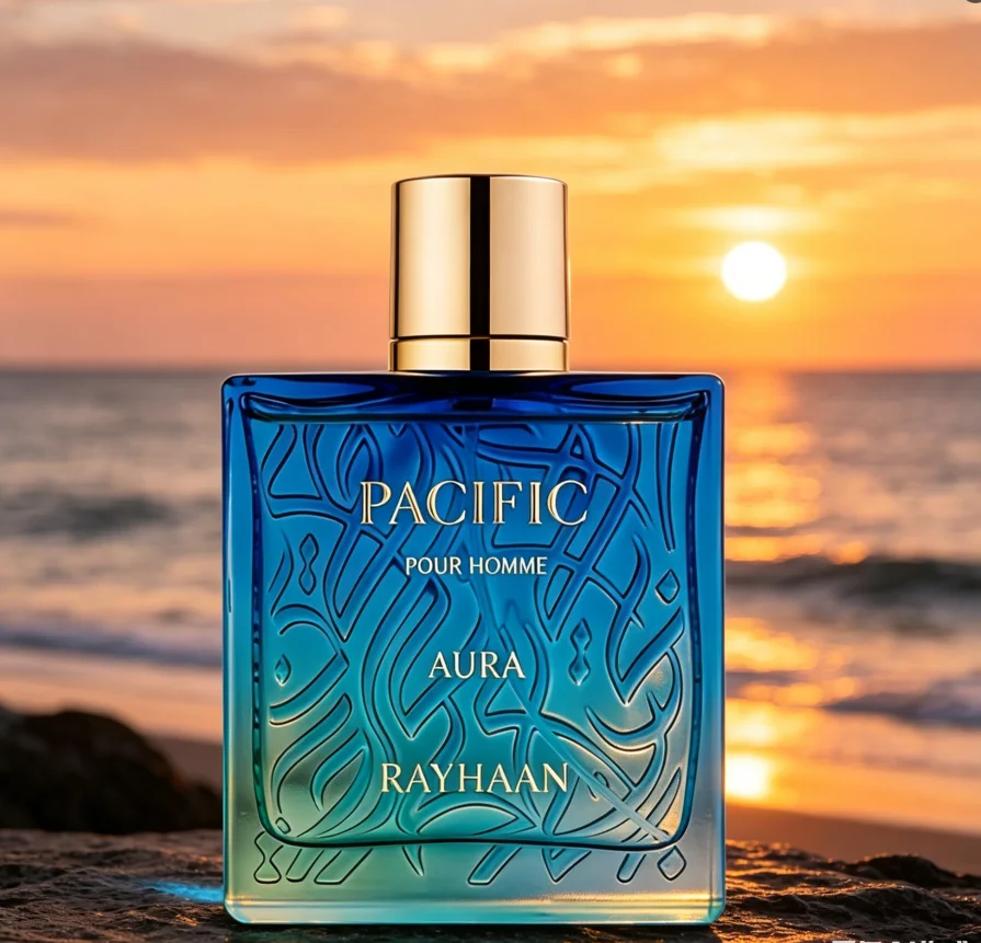 Rayhaan Pacific Aura Pour Homme Men's perfume Aquatic citrus fragrance, 3.4oz100ml, gradual blue-green ripple bottle body, visual sense of sea breeze
Rayhaan Pacific Aura Pour Homme Men's perfume Aquatic citrus fragrance, 3.4oz100ml, gradual blue-green ripple bottle body, visual sense of sea breeze