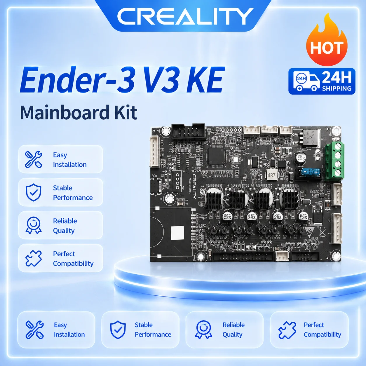 CREALITY Original Mainboard Kit_CR4NS200320C13_32_MS35774_GD32F303RET6 Compatible with Ender-3 V3 KE 3D Printer Accessories
CREALITY Original Mainboard Kit_CR4NS200320C13_32_MS35774_GD32F303RET6 Compatible with Ender-3 V3 KE 3D Printer Accessories