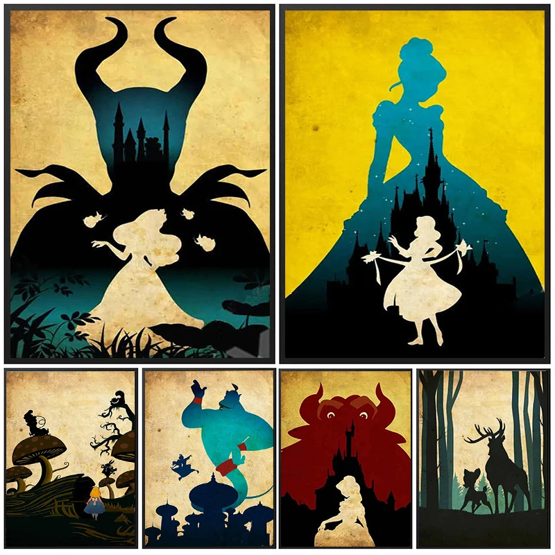 Disney Cartoon Canvas Painting Wall Art Princess Cinderella Snow White Beauty and the Beast Bambi Stitch Poster Print Home Decor
Disney Cartoon Canvas Painting Wall Art Princess Cinderella Snow White Beauty and the Beast Bambi Stitch Poster Print Home Decor