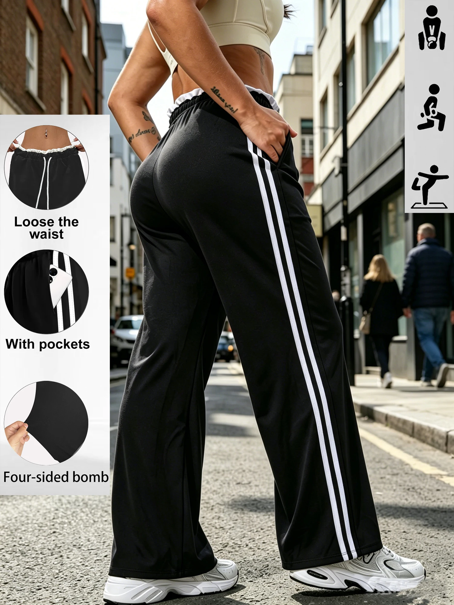 Plus Size Straight Leg Pants Women Plus Size Wide Leg Yoga Pants Sweatpants Plus Size Palazzo Pants Lounge with Pockets
Plus Size Straight Leg Pants Women Plus Size Wide Leg Yoga Pants Sweatpants Plus Size Palazzo Pants Lounge with Pockets