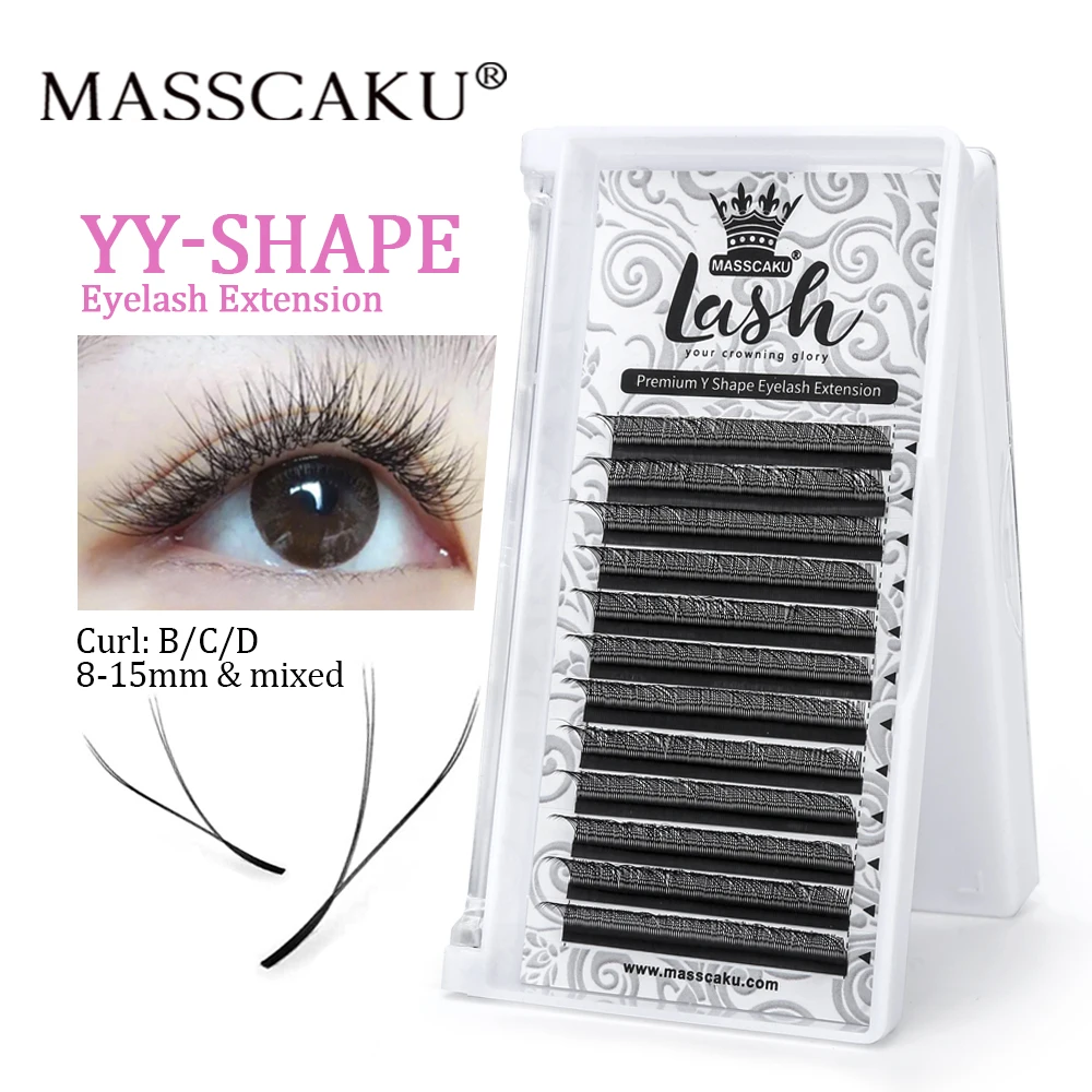 Hot Selling Masscaku YY Shape Eyelash Extensions Premade Volume Fans Natural Soft Lashes W Style Comfortable False Eyelashes
Hot Selling Masscaku YY Shape Eyelash Extensions Premade Volume Fans Natural Soft Lashes W Style Comfortable False Eyelashes