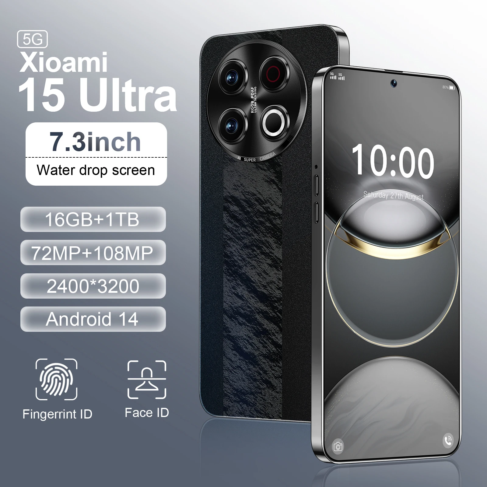 The phone case is used for 2025 NEW Xioami 15 Ultra Original 5G Dual SIM Android 14 Snapdragon 8 gen 3
The phone case is used for 2025 NEW Xioami 15 Ultra Original 5G Dual SIM Android 14 Snapdragon 8 gen 3