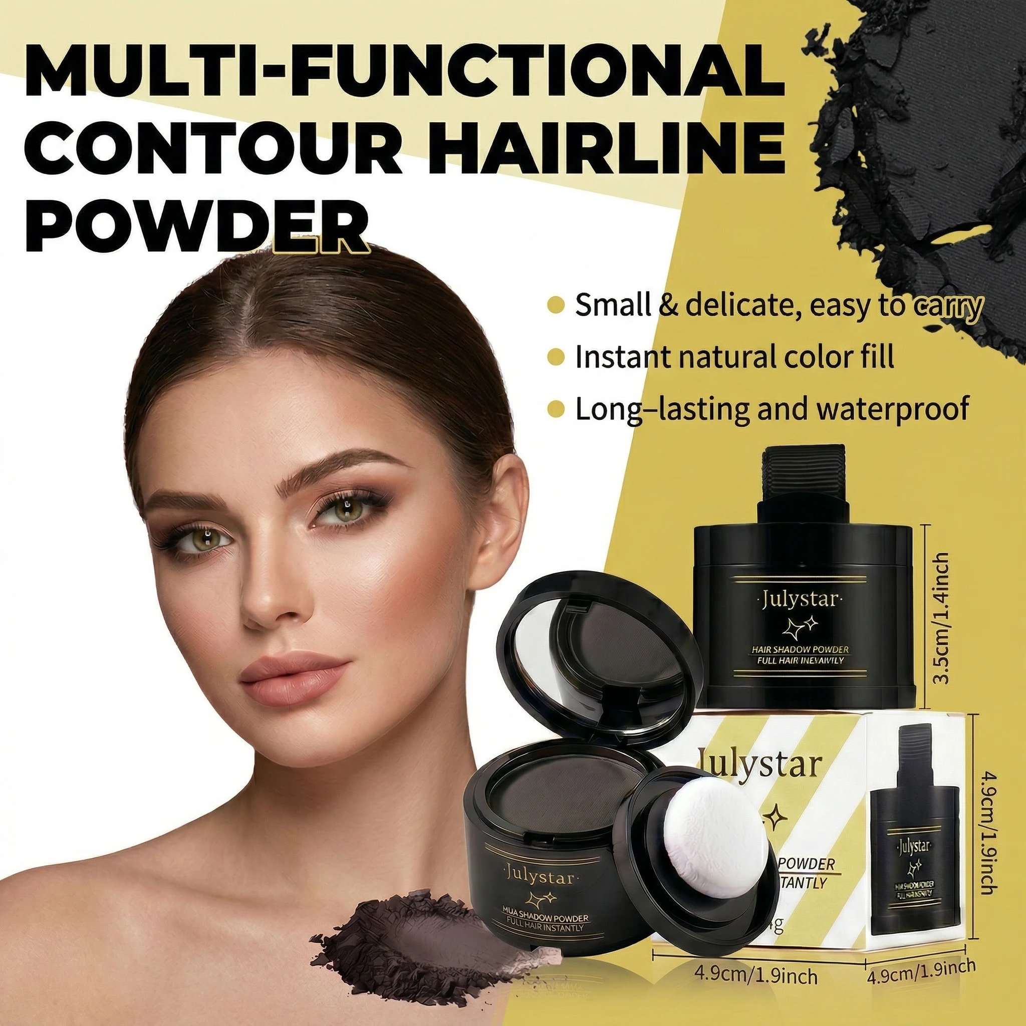 4-Color Hair Line Pink Black Hair Root Natural Instant Waterproof Hair Line Shadow Concealer Cover Paint Repair Makeup Concealer
4-Color Hair Line Pink Black Hair Root Natural Instant Waterproof Hair Line Shadow Concealer Cover Paint Repair Makeup Concealer