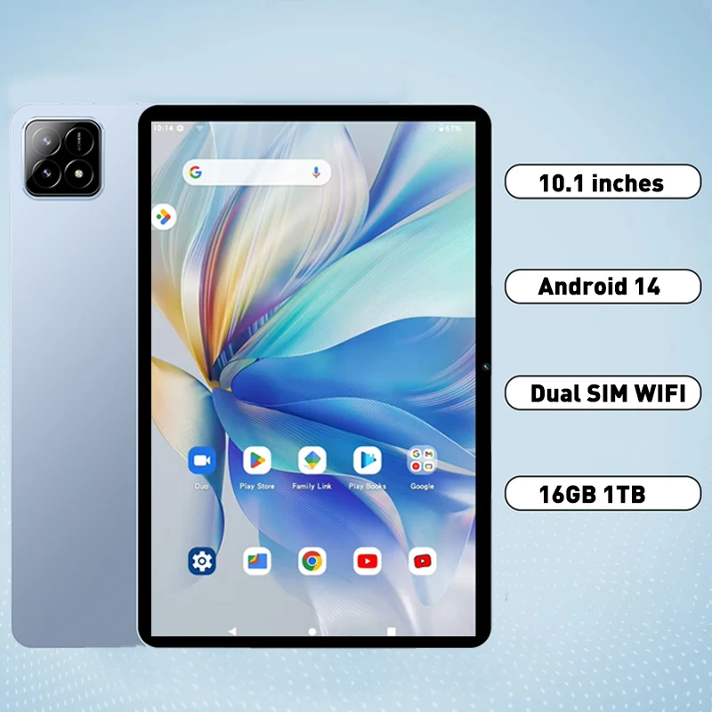 New Pad 6 Pro 10.1 inch Android 14.0 Global Edition 16GB 1TB Dual SIM WIFI Learning and Entertainment Games
New Pad 6 Pro 10.1 inch Android 14.0 Global Edition 16GB 1TB Dual SIM WIFI Learning and Entertainment Games