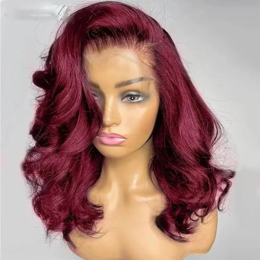 99J Burgundy Loose Body Wave 13X4 Lace Front Human Hair Wig For Black Women Brazilian Red Colored Wet Wavy Wig Pre Plucked
99J Burgundy Loose Body Wave 13X4 Lace Front Human Hair Wig For Black Women Brazilian Red Colored Wet Wavy Wig Pre Plucked