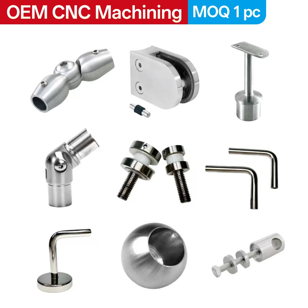 Custom Aluminum Alloy and Stainless Steel Hardware 316 Spacer Posts Railings Brackets Accessories CNC Machining Center
Custom Aluminum Alloy and Stainless Steel Hardware 316 Spacer Posts Railings Brackets Accessories CNC Machining Center