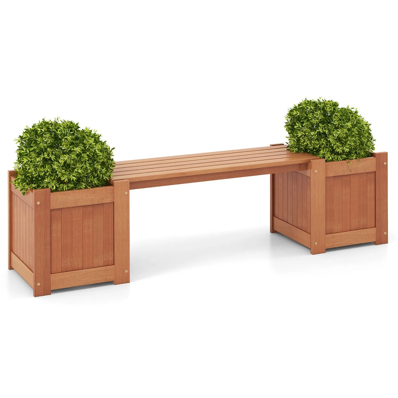 Hardwood Outdoor Planter Boxes w/ Detachable Bench 2 Elevated Mini Planters
Hardwood Outdoor Planter Boxes w/ Detachable Bench 2 Elevated Mini Planters