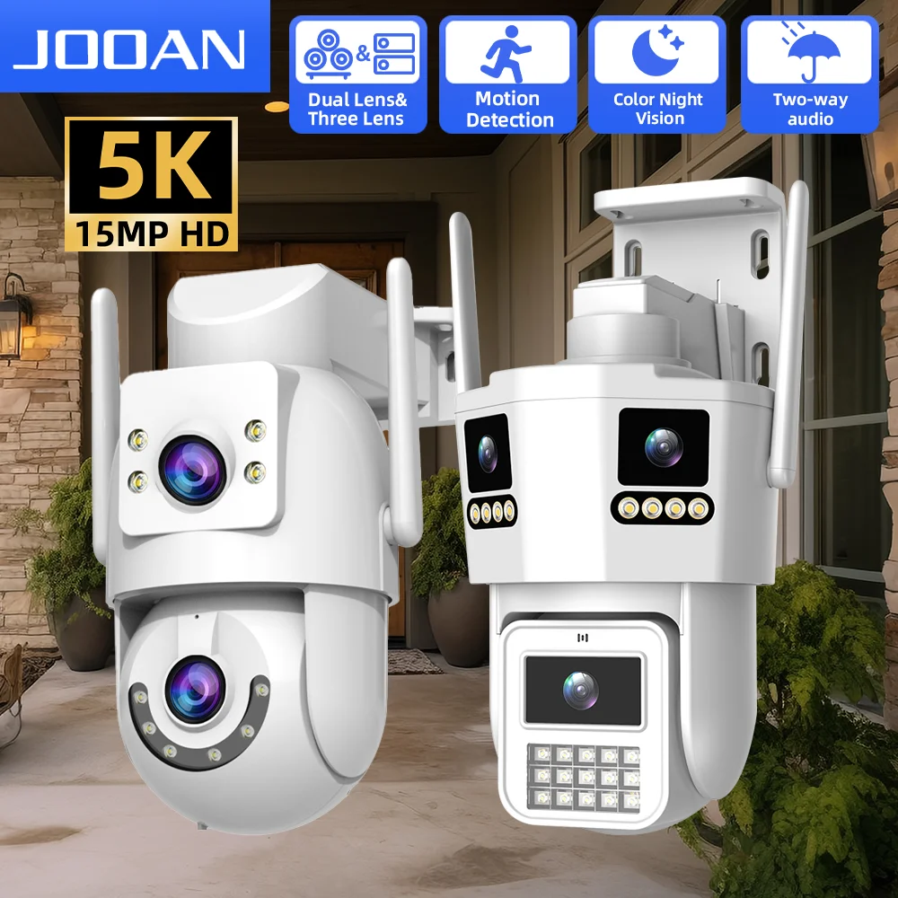 Уличная IP-камера JOOAN 15 МП с тремя объективами, Wi-Fi, тремя экранами, PTZ, двойным объективом, 5-кратным цифровым зумом и детектором движения
Уличная IP-камера JOOAN 15 МП с тремя объективами, Wi-Fi, тремя экранами, PTZ, двойным объективом, 5-кратным цифровым зумом и детектором движения