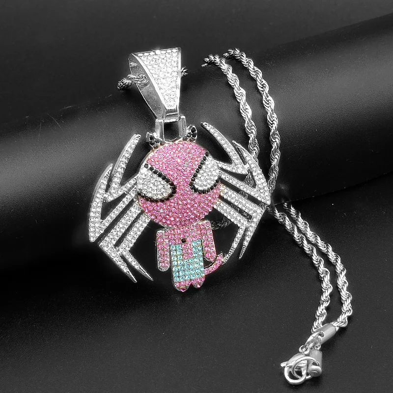Uwin Alloy Cartoon Pendant Necklace Pink Stone Hip Hop Jewelry Iced Out Fashion Charm Gifts
Uwin Alloy Cartoon Pendant Necklace Pink Stone Hip Hop Jewelry Iced Out Fashion Charm Gifts