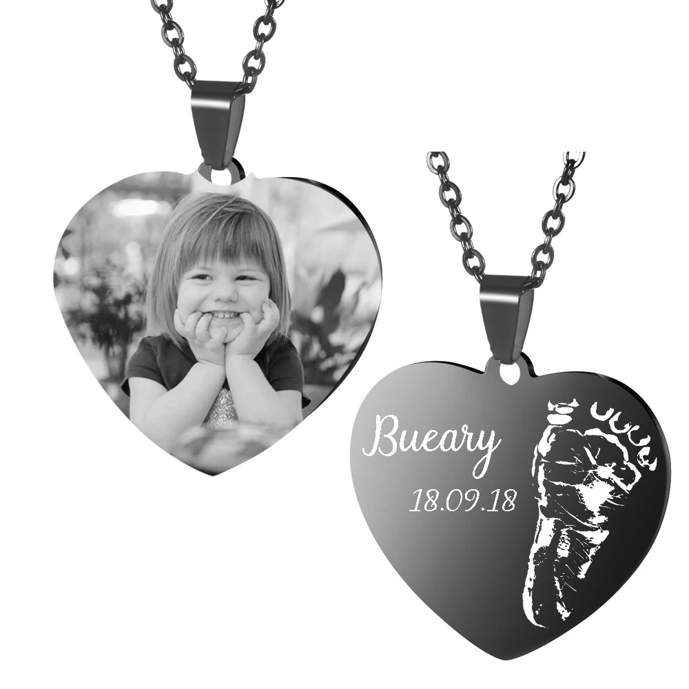 Custom Photo Picture Necklace Keychain Heart Personalized Children Handprints Footprints Name Date of Birth Commemorative Gifts
Custom Photo Picture Necklace Keychain Heart Personalized Children Handprints Footprints Name Date of Birth Commemorative Gifts