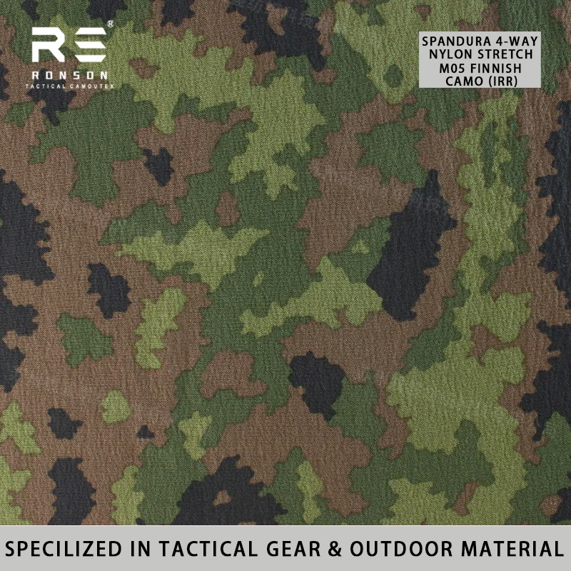 M05 Финская лесная камуфляжная тактическая форма ближнего инфракрасного диапазона, 4-сторонняя нейлоновая ткань спандекса, прочная спортивная одежда CORDURA
M05 Финская лесная камуфляжная тактическая форма ближнего инфракрасного диапазона, 4-сторонняя нейлоновая ткань спандекса, прочная спортивная одежда CORDURA