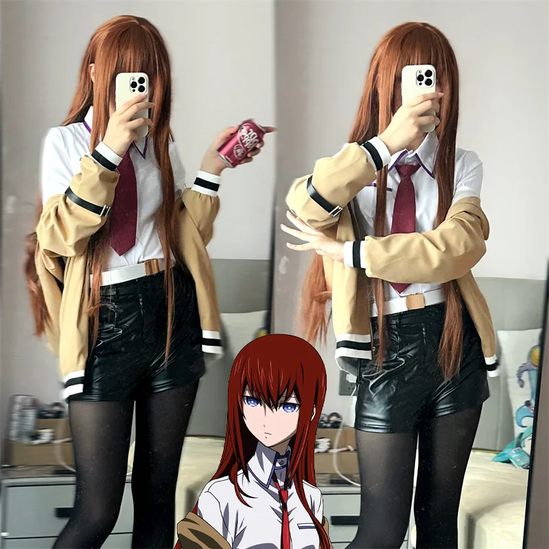 Game Anime Steins;Gate 0 Makise Kurisu Cosplay Costume Coat Shorts Tie Top JK School Uniform Accessories Suit Halloween Outfit
Game Anime Steins;Gate 0 Makise Kurisu Cosplay Costume Coat Shorts Tie Top JK School Uniform Accessories Suit Halloween Outfit