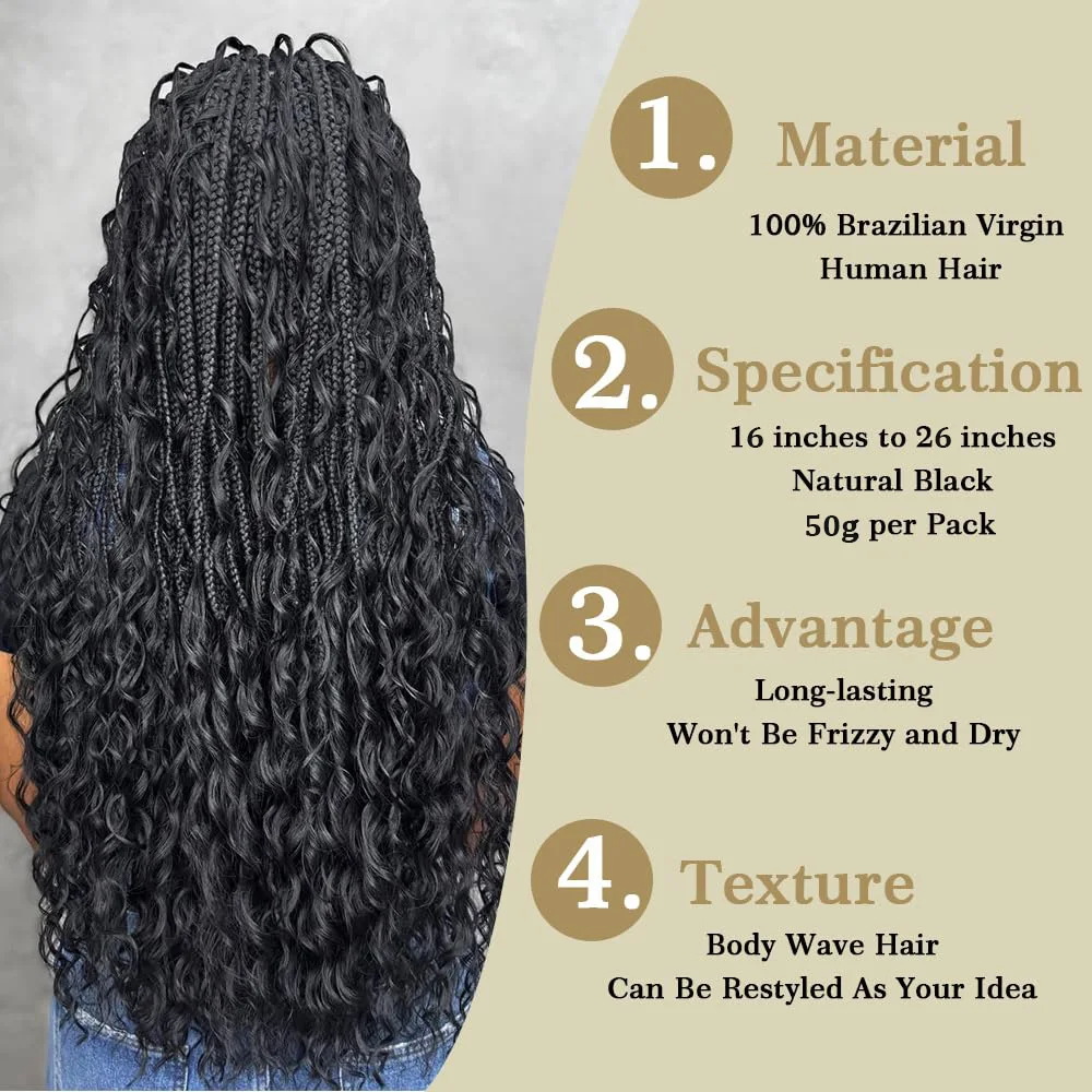 Human Braiding Hair For Boho Braids Body Wave Bulk Human Hair For Braiding No Weft Bulk Hair Bohemian Style Hair For Women
Human Braiding Hair For Boho Braids Body Wave Bulk Human Hair For Braiding No Weft Bulk Hair Bohemian Style Hair For Women