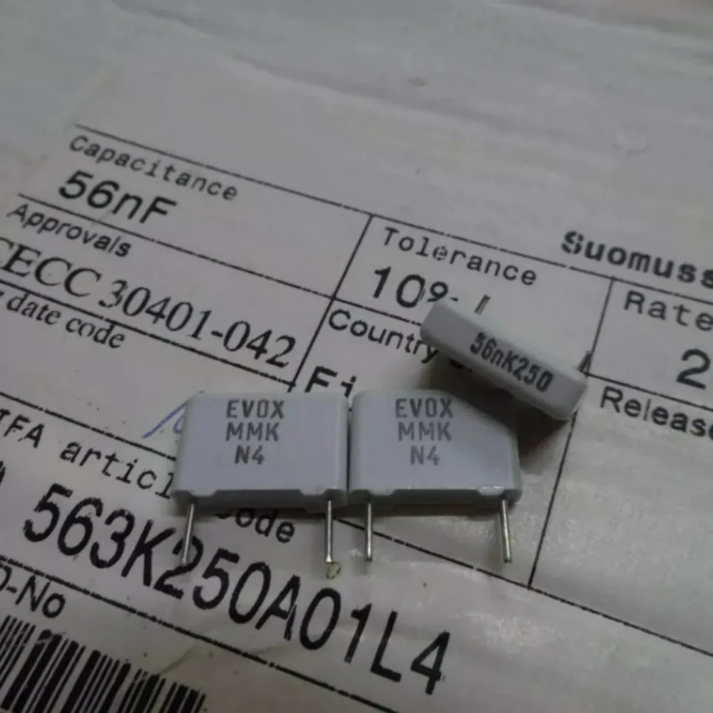 20pcs/lot RIFA MMK10 0.056uF 250V 56nf 563 K Brand New 10mm Film Capacitor
20pcs/lot RIFA MMK10 0.056uF 250V 56nf 563 K Brand New 10mm Film Capacitor