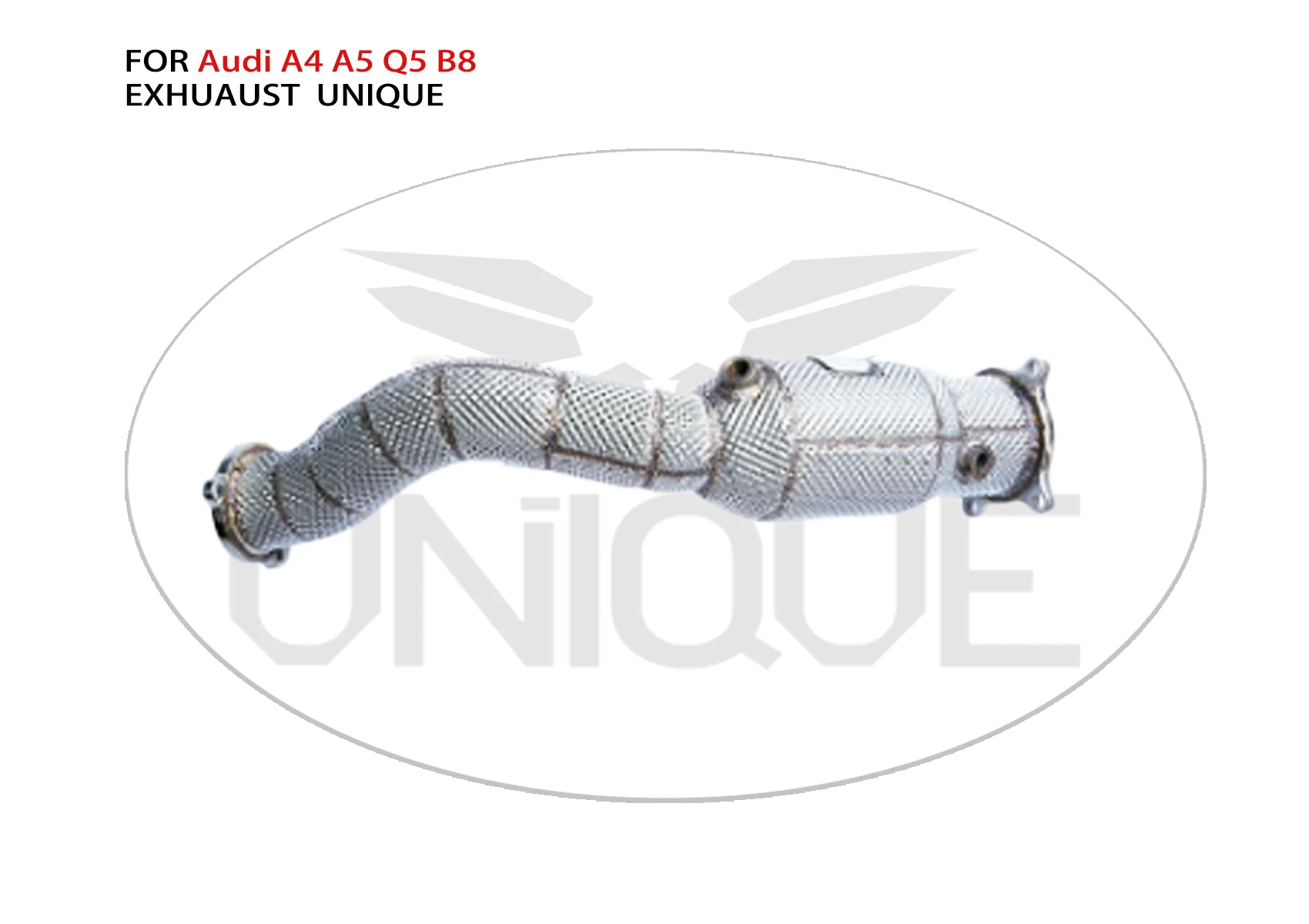 Exhaust Manifold Downpipe for Audi A4 A5 Q5 B8 Car Accessories With Catalytic Converter Header Catless Stainless Steel Pipe
Exhaust Manifold Downpipe for Audi A4 A5 Q5 B8 Car Accessories With Catalytic Converter Header Catless Stainless Steel Pipe