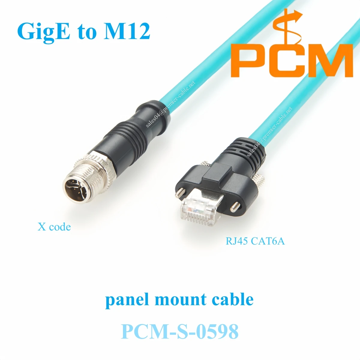 Винтовой замок M12 к кабелю RJ45 GigE Ethernet, 8-контактный штекер M12 X-код к RJ45 CAT6A штекерный кабель для крепления на панели для высокоскоростных данных
Винтовой замок M12 к кабелю RJ45 GigE Ethernet, 8-контактный штекер M12 X-код к RJ45 CAT6A штекерный кабель для крепления на панели для высокоскоростных данных