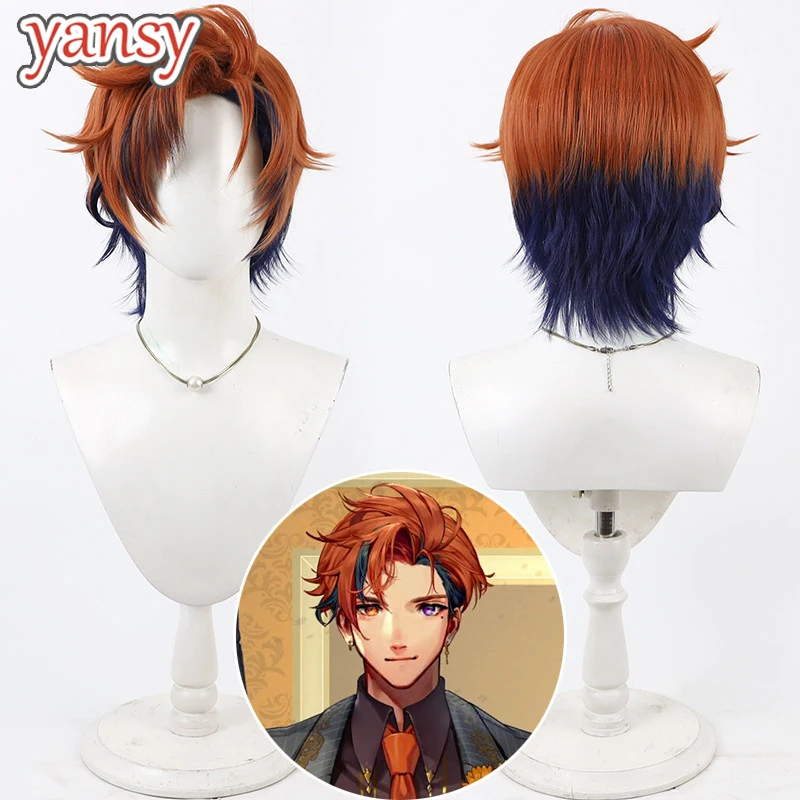 Yansywig Synthetic Hair Yukoku Roberu Cosplay Wigs Virtual YouTuber Yukoku Roberu 30cm Orange Mixed Blue Men Wig Heat Resistant
Yansywig Synthetic Hair Yukoku Roberu Cosplay Wigs Virtual YouTuber Yukoku Roberu 30cm Orange Mixed Blue Men Wig Heat Resistant