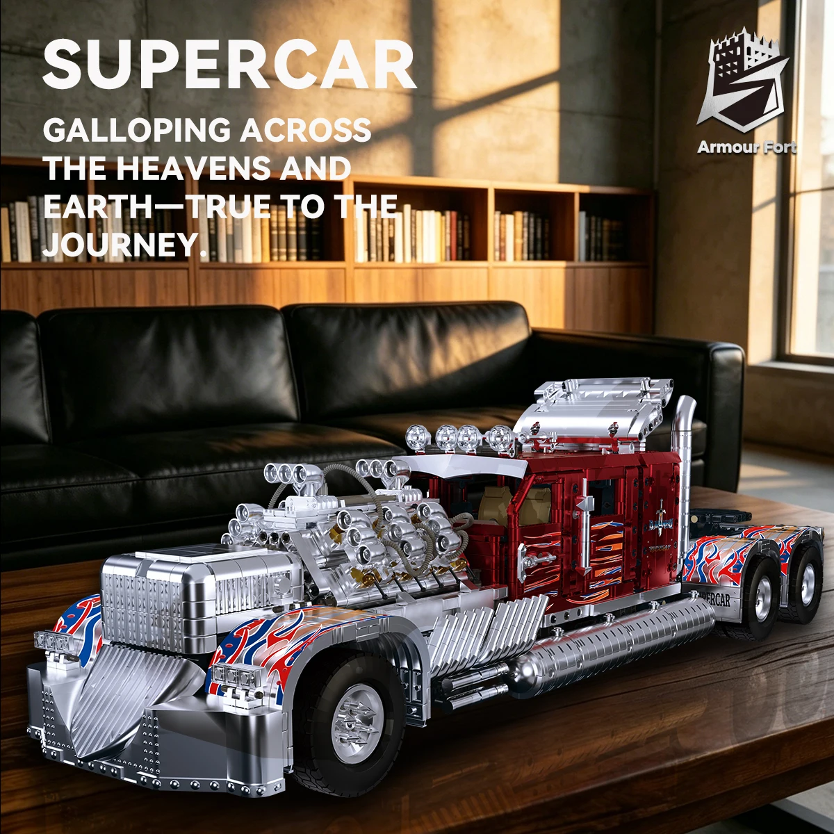 American Truck Container Building Blocks Model Large Trailer Head Assembly Toy Technical Vehicle Bricks for Kids Adults Gift
American Truck Container Building Blocks Model Large Trailer Head Assembly Toy Technical Vehicle Bricks for Kids Adults Gift