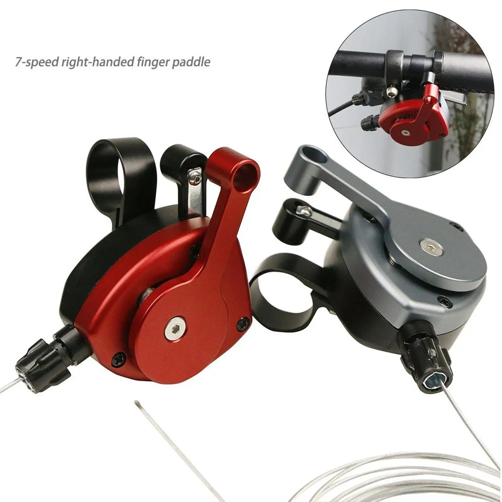 Bicycle Shifter Lever with Cable High Performance Handlebar Thumb Shifter Easy Installation Professional Bike Shifting Gear
Bicycle Shifter Lever with Cable High Performance Handlebar Thumb Shifter Easy Installation Professional Bike Shifting Gear