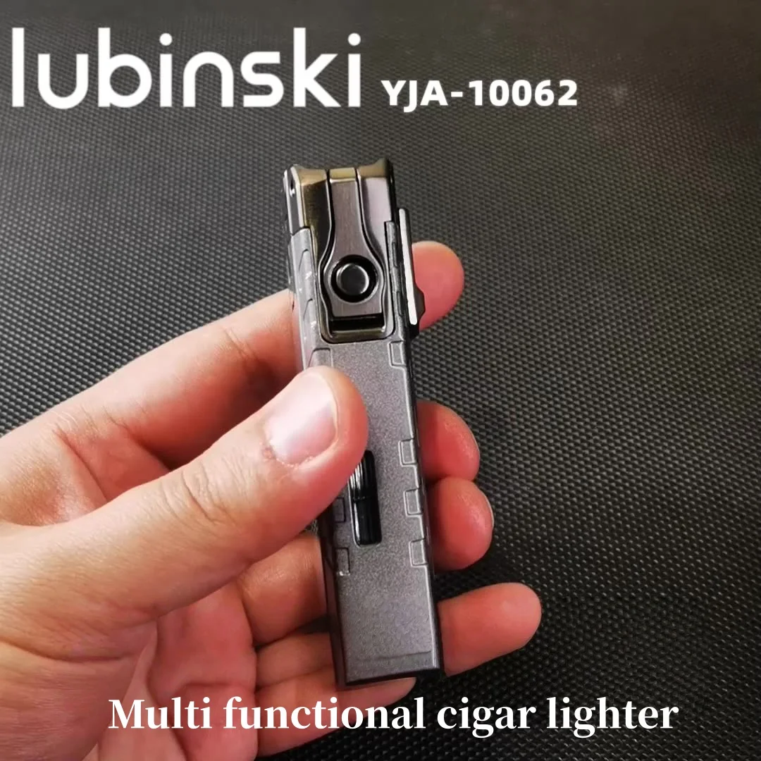 Portable Metal Multifunctional Lighter, Blue Flame Triple Punch, Equipped With Sharp Blades And Hidden Needle, Can Be Inflated
Portable Metal Multifunctional Lighter, Blue Flame Triple Punch, Equipped With Sharp Blades And Hidden Needle, Can Be Inflated