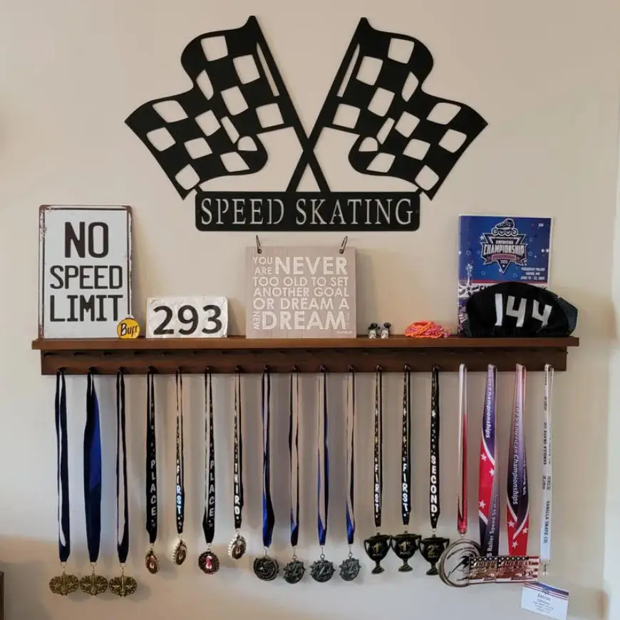 Custom Checkered Flag Racing Sign, Personalized Gift for Racer, Custom Finish Flag Name Sign, Racing Flag Metal Art
