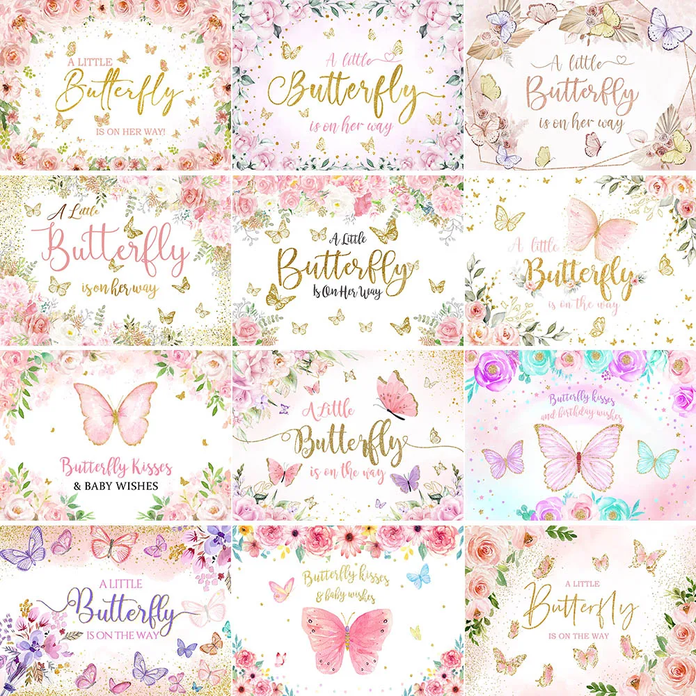 Butterflies Floral Photography Backdrop Baby Shower Party Background Pink Flowers Decorations Banner Photo Booth Props
Butterflies Floral Photography Backdrop Baby Shower Party Background Pink Flowers Decorations Banner Photo Booth Props