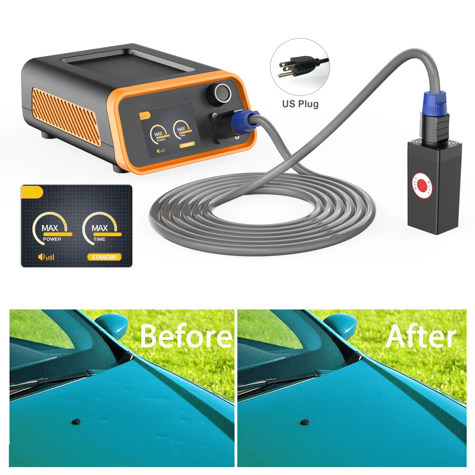 Car Dent Repair Tool Electromagnetic Induction Repair Instrument For Automobile Depression Paintless Dent Sunken Repair Machine
Car Dent Repair Tool Electromagnetic Induction Repair Instrument For Automobile Depression Paintless Dent Sunken Repair Machine