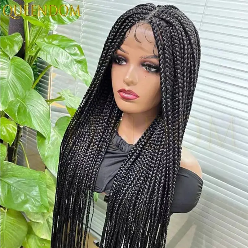 African Braided Hair Wig for Black Women Synthetic Knotless Box Full Lace Frontal Cornrow Faux Locs Crochet Braids Wig
African Braided Hair Wig for Black Women Synthetic Knotless Box Full Lace Frontal Cornrow Faux Locs Crochet Braids Wig