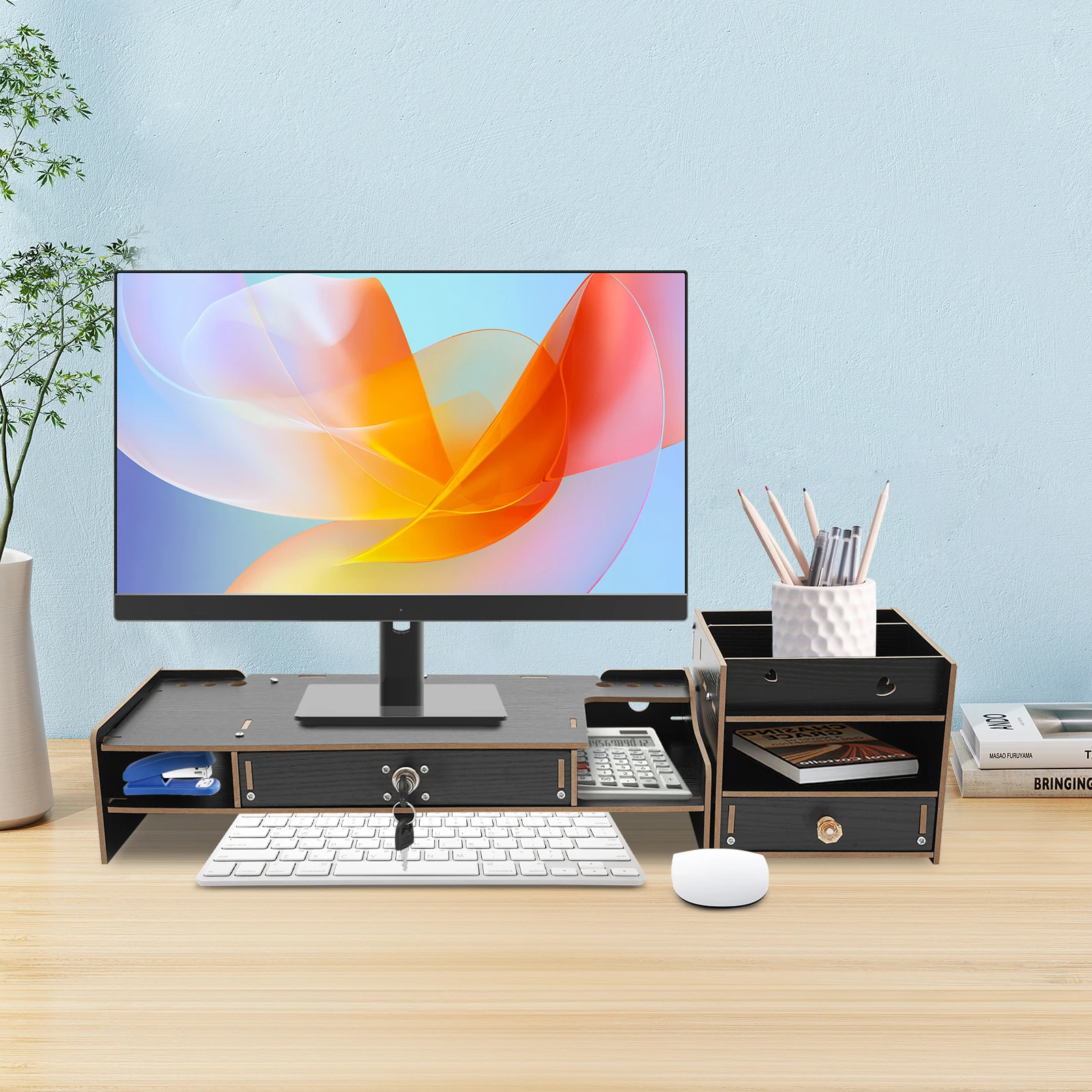 Modern Desktop Monitor Stand Monitor Riser Computer Monitor Booster Stand 17.5*20*16cm For Office And Study
Modern Desktop Monitor Stand Monitor Riser Computer Monitor Booster Stand 17.5*20*16cm For Office And Study