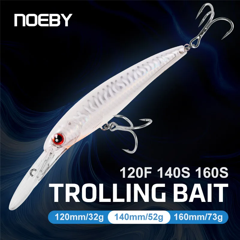 NOEBY NBL9046 Троллинговые приманки-минноу 120мм 32г, 140мм 52г, 160мм 73г, медленно тонущие, для крупной рыбы, морской рыбалки, на тунца, приманка для крупной дичи
NOEBY NBL9046 Троллинговые приманки-минноу 120мм 32г, 140мм 52г, 160мм 73г, медленно тонущие, для крупной рыбы, морской рыбалки, на тунца, приманка для крупной дичи