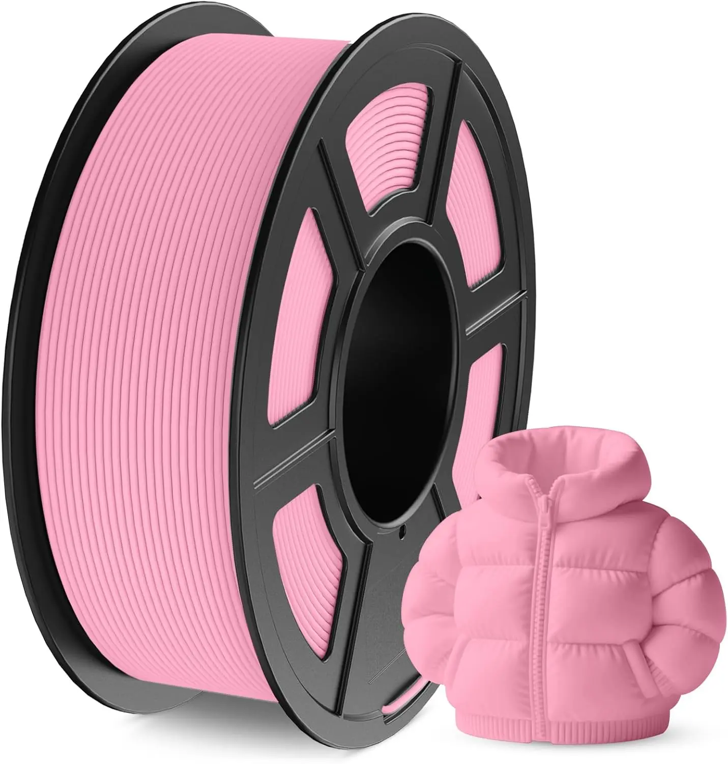 TPU Filament 1.75mm pink 250G/500G, Flexible 3D Printer Filament with Shore Hardness 95A, Strong Elasticity, Abrasion Resistance
TPU Filament 1.75mm pink 250G/500G, Flexible 3D Printer Filament with Shore Hardness 95A, Strong Elasticity, Abrasion Resistance